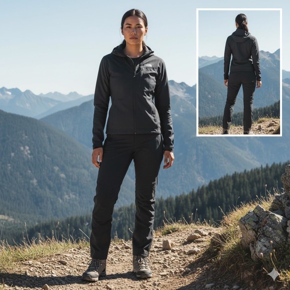 The North Face Pants - The North Face Women's Bridgeway Pro Pant TNF Black WindWall FlashDry Hiking NWT
